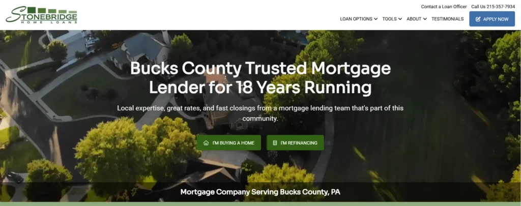 new website stonebridge home mortgages